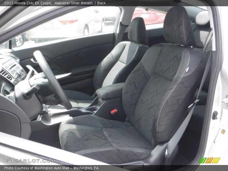 Alabaster Silver Metallic / Black 2013 Honda Civic EX Coupe
