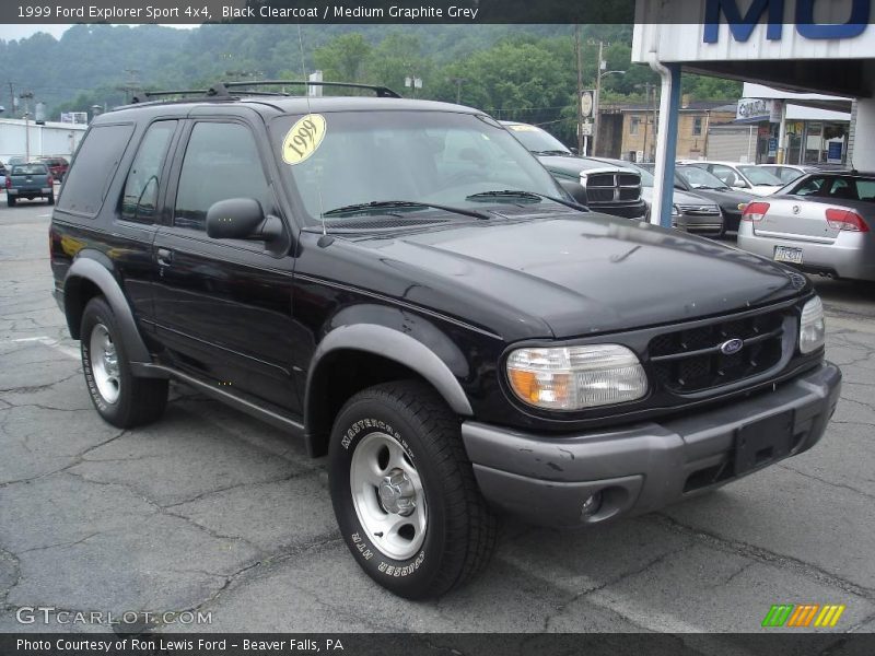 Black Clearcoat / Medium Graphite Grey 1999 Ford Explorer Sport 4x4
