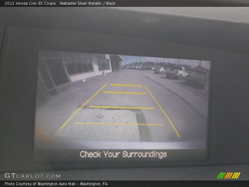 Alabaster Silver Metallic / Black 2013 Honda Civic EX Coupe
