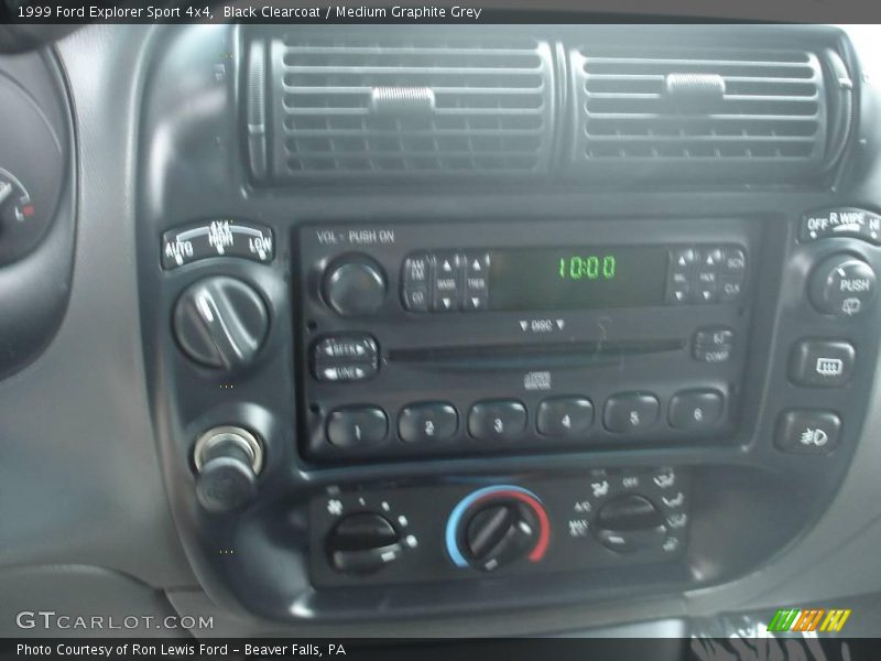 Black Clearcoat / Medium Graphite Grey 1999 Ford Explorer Sport 4x4