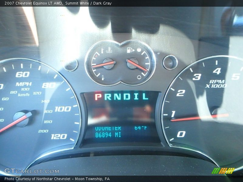 Summit White / Dark Gray 2007 Chevrolet Equinox LT AWD