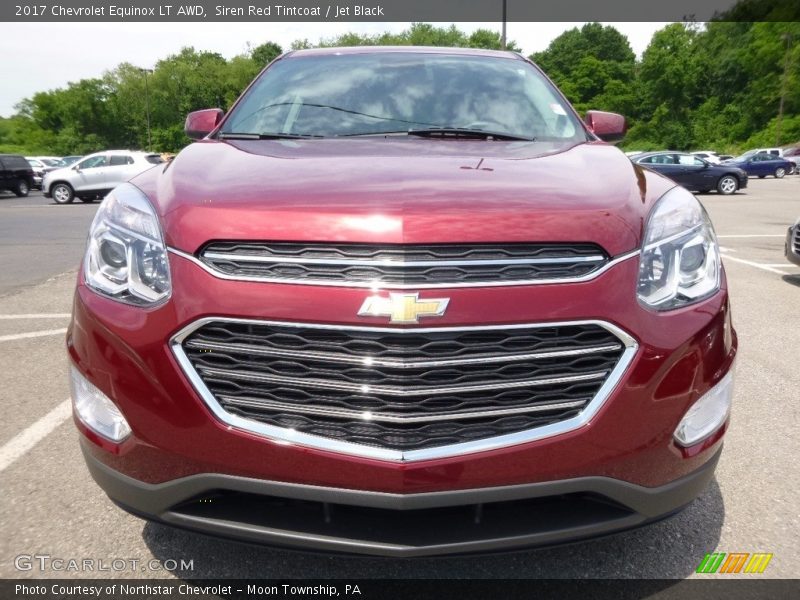 Siren Red Tintcoat / Jet Black 2017 Chevrolet Equinox LT AWD