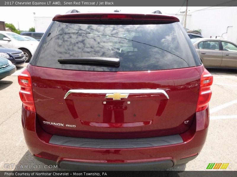 Siren Red Tintcoat / Jet Black 2017 Chevrolet Equinox LT AWD