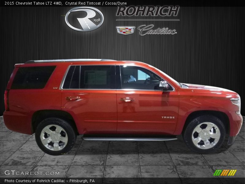Crystal Red Tintcoat / Cocoa/Dune 2015 Chevrolet Tahoe LTZ 4WD