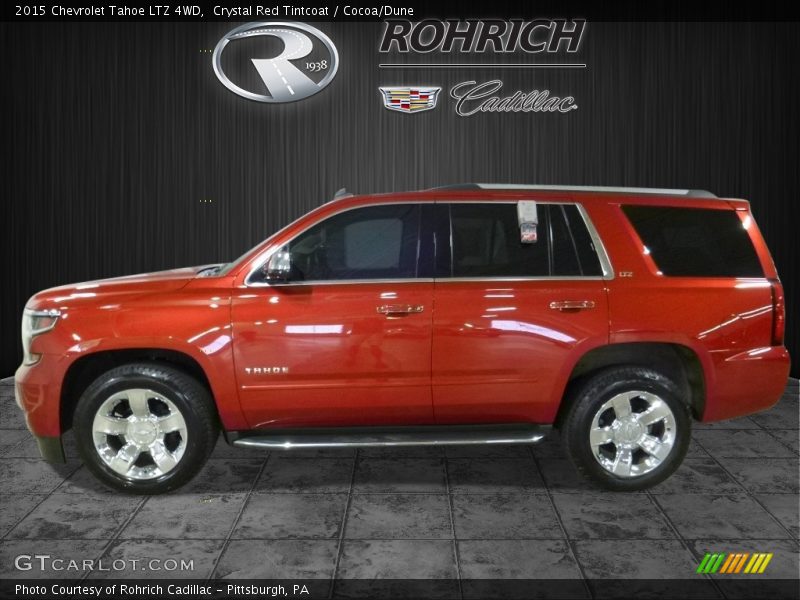 Crystal Red Tintcoat / Cocoa/Dune 2015 Chevrolet Tahoe LTZ 4WD