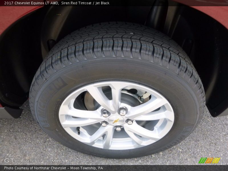 Siren Red Tintcoat / Jet Black 2017 Chevrolet Equinox LT AWD
