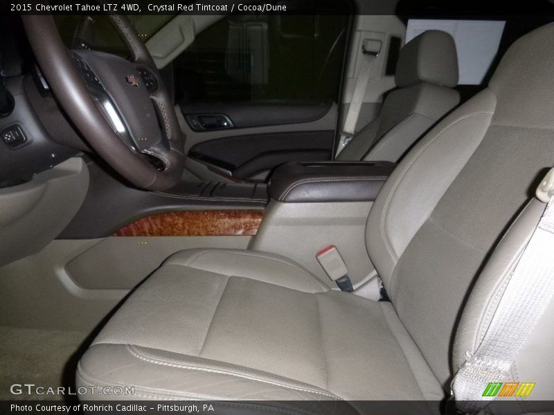 Crystal Red Tintcoat / Cocoa/Dune 2015 Chevrolet Tahoe LTZ 4WD