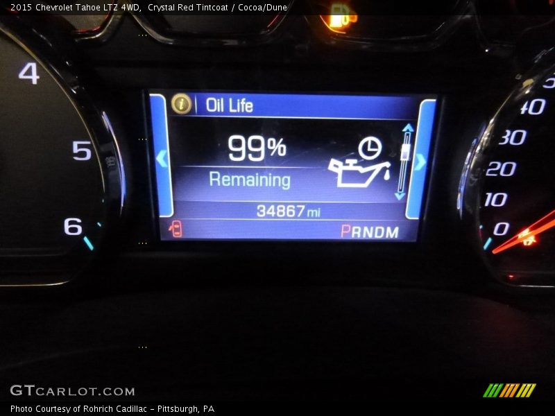 Crystal Red Tintcoat / Cocoa/Dune 2015 Chevrolet Tahoe LTZ 4WD