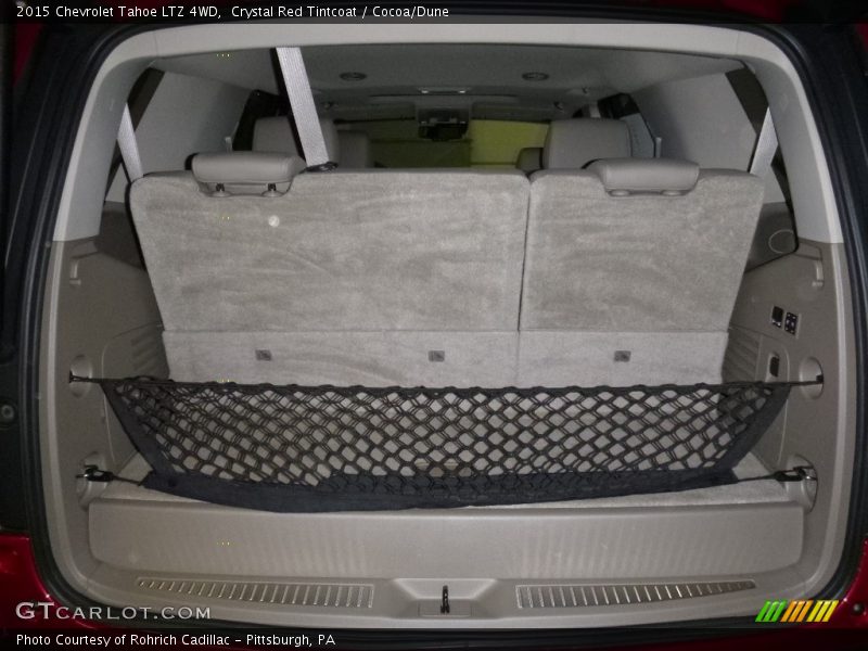 Crystal Red Tintcoat / Cocoa/Dune 2015 Chevrolet Tahoe LTZ 4WD