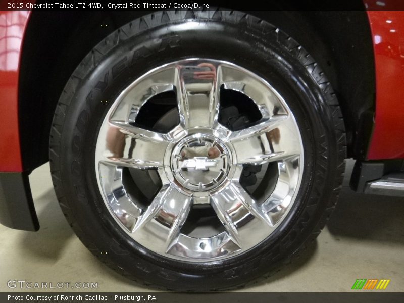 Crystal Red Tintcoat / Cocoa/Dune 2015 Chevrolet Tahoe LTZ 4WD