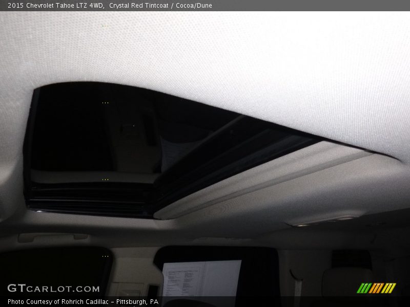 Crystal Red Tintcoat / Cocoa/Dune 2015 Chevrolet Tahoe LTZ 4WD