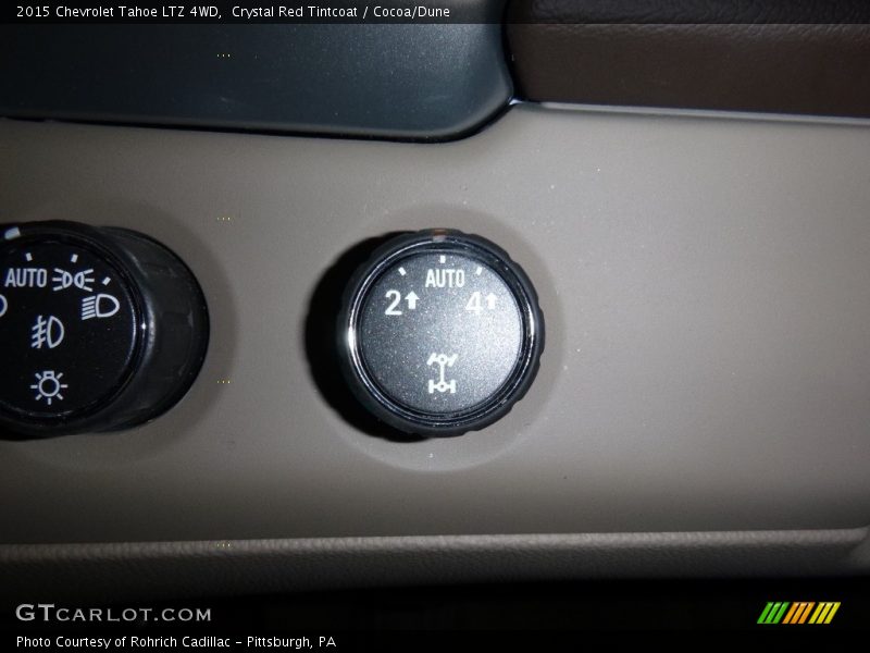 Crystal Red Tintcoat / Cocoa/Dune 2015 Chevrolet Tahoe LTZ 4WD
