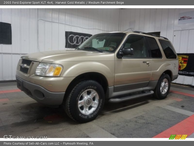 Harvest Gold Metallic / Medium Parchment Beige 2003 Ford Explorer Sport XLT 4x4