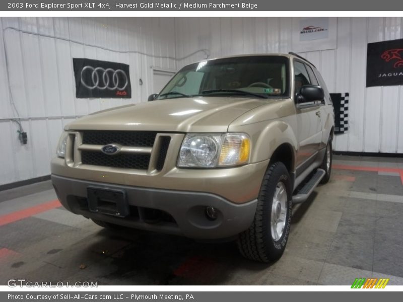 Harvest Gold Metallic / Medium Parchment Beige 2003 Ford Explorer Sport XLT 4x4