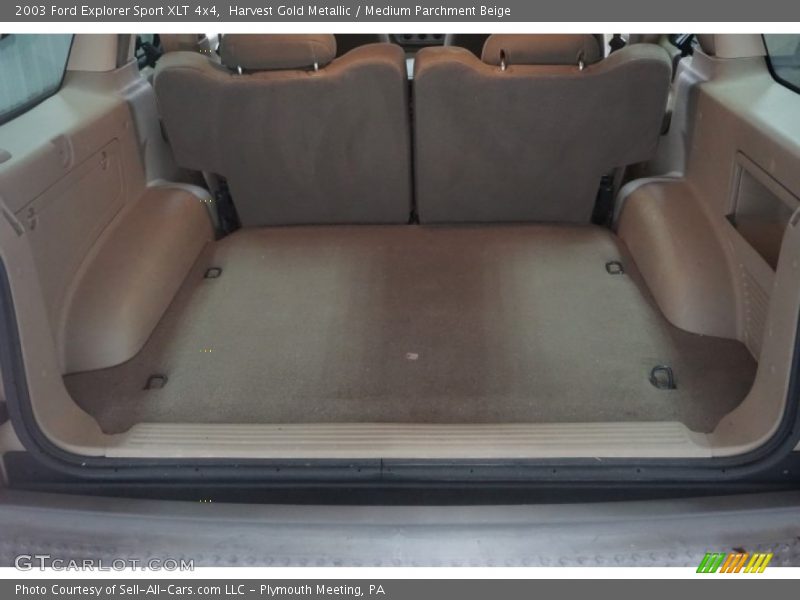 Harvest Gold Metallic / Medium Parchment Beige 2003 Ford Explorer Sport XLT 4x4