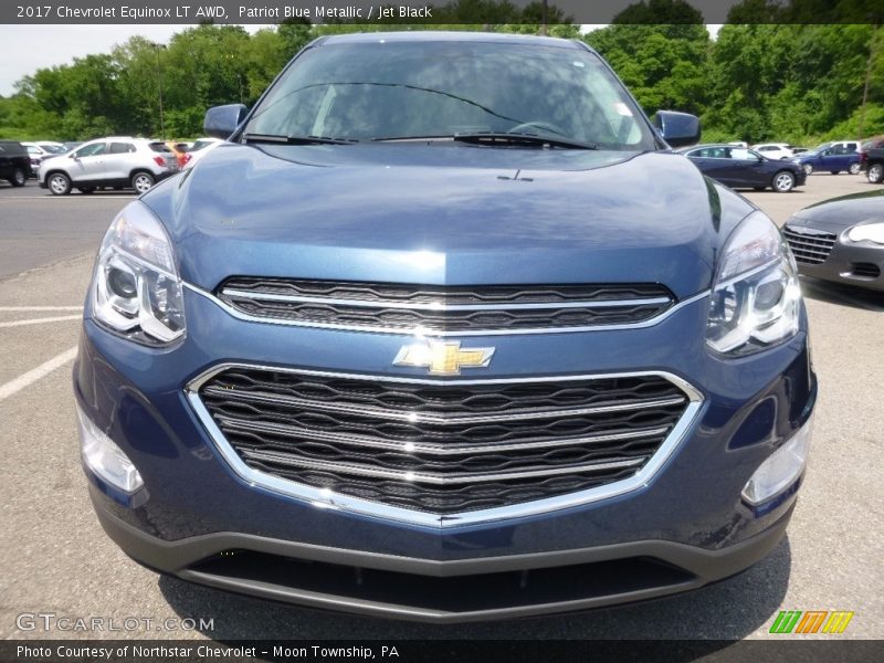 Patriot Blue Metallic / Jet Black 2017 Chevrolet Equinox LT AWD