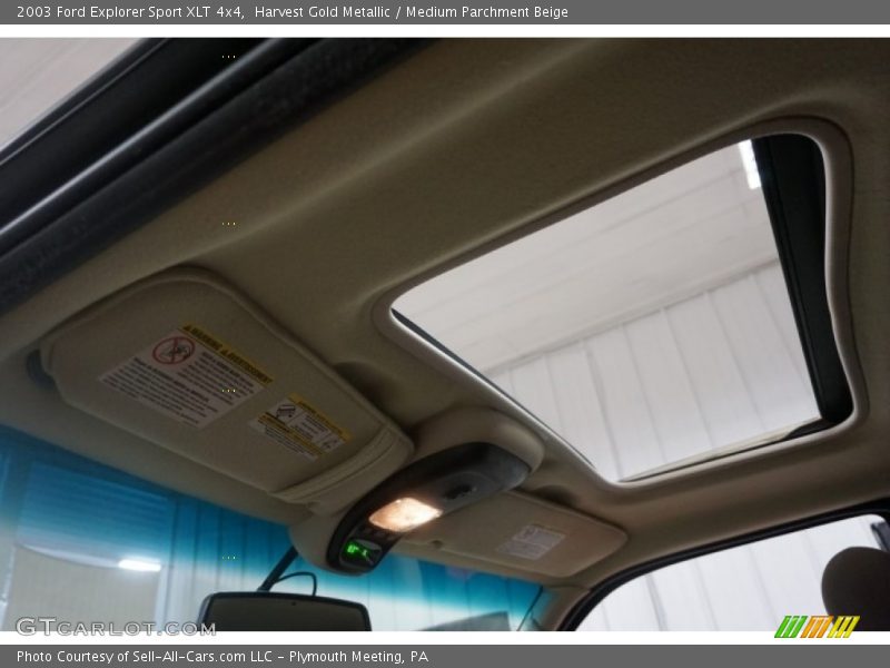 Harvest Gold Metallic / Medium Parchment Beige 2003 Ford Explorer Sport XLT 4x4