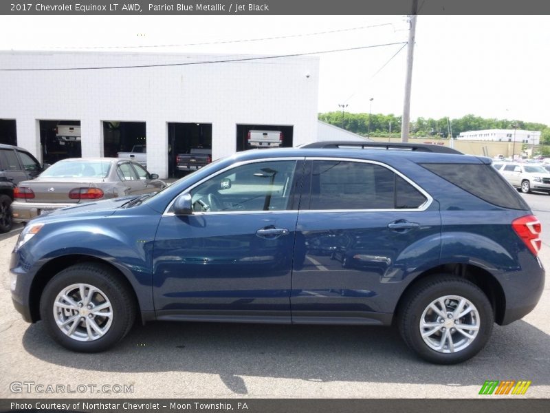 Patriot Blue Metallic / Jet Black 2017 Chevrolet Equinox LT AWD