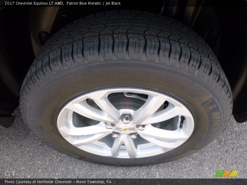 Patriot Blue Metallic / Jet Black 2017 Chevrolet Equinox LT AWD