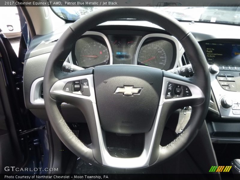 Patriot Blue Metallic / Jet Black 2017 Chevrolet Equinox LT AWD
