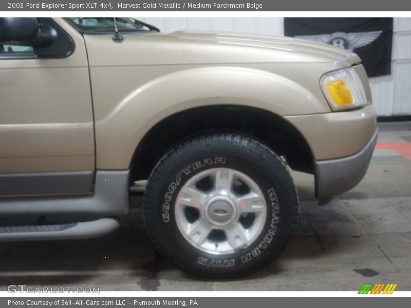 Harvest Gold Metallic / Medium Parchment Beige 2003 Ford Explorer Sport XLT 4x4