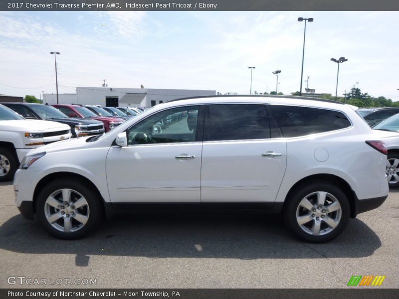 Iridescent Pearl Tricoat / Ebony 2017 Chevrolet Traverse Premier AWD