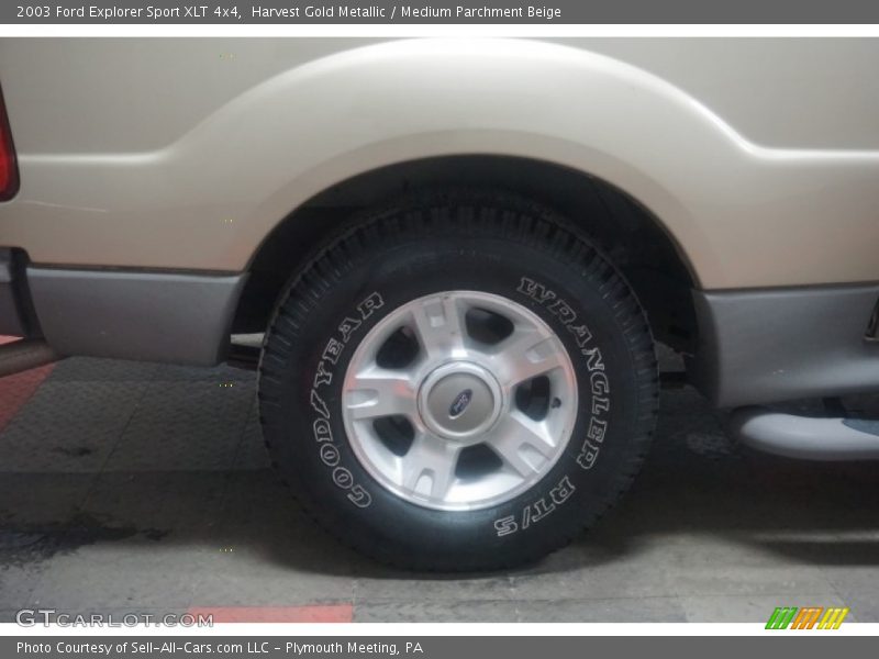 Harvest Gold Metallic / Medium Parchment Beige 2003 Ford Explorer Sport XLT 4x4