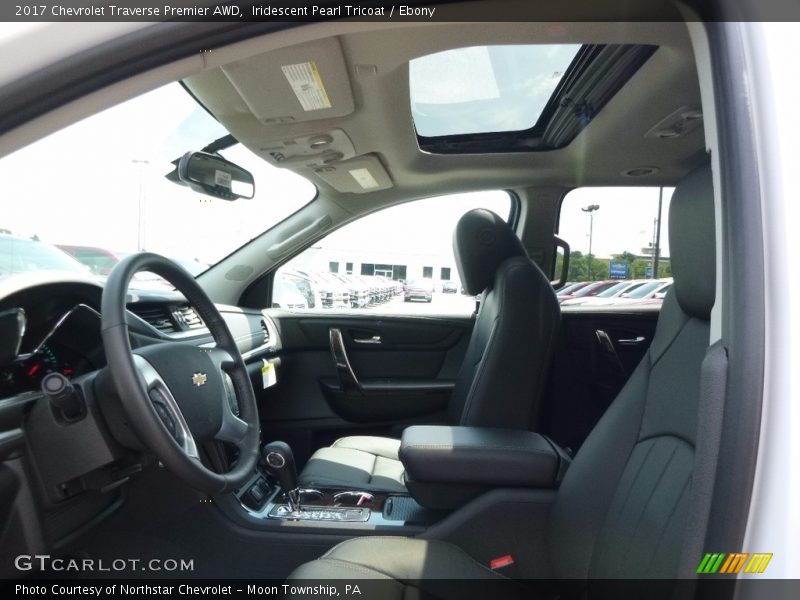 Iridescent Pearl Tricoat / Ebony 2017 Chevrolet Traverse Premier AWD