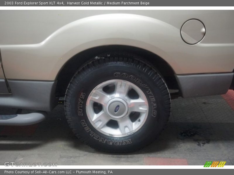 Harvest Gold Metallic / Medium Parchment Beige 2003 Ford Explorer Sport XLT 4x4