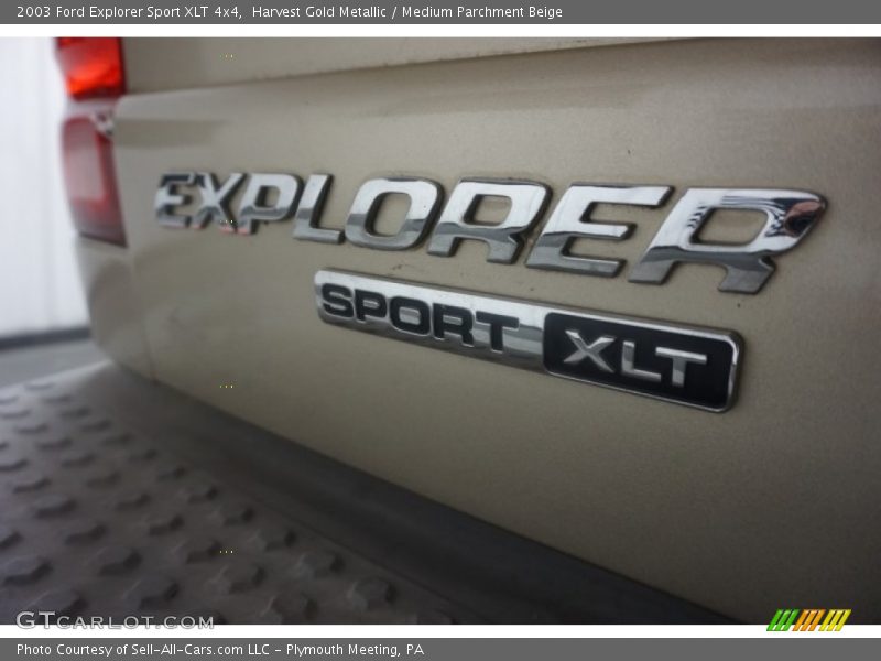 Harvest Gold Metallic / Medium Parchment Beige 2003 Ford Explorer Sport XLT 4x4