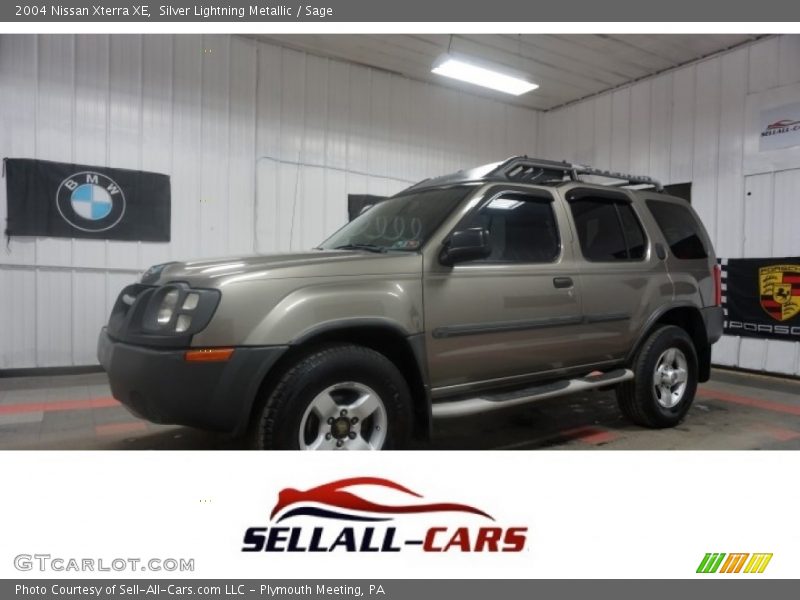 Silver Lightning Metallic / Sage 2004 Nissan Xterra XE