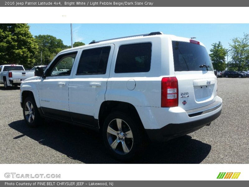 Bright White / Light Pebble Beige/Dark Slate Gray 2016 Jeep Patriot Latitude 4x4