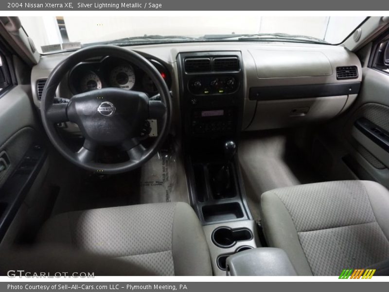 Silver Lightning Metallic / Sage 2004 Nissan Xterra XE