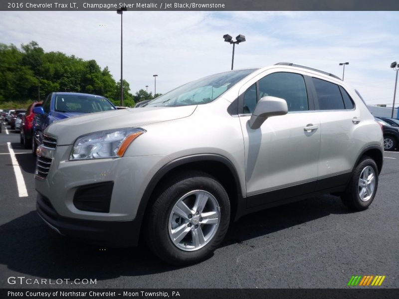 Champagne Silver Metallic / Jet Black/Brownstone 2016 Chevrolet Trax LT