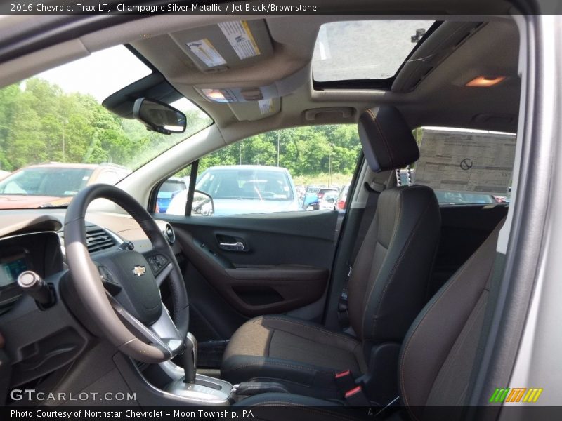 Champagne Silver Metallic / Jet Black/Brownstone 2016 Chevrolet Trax LT