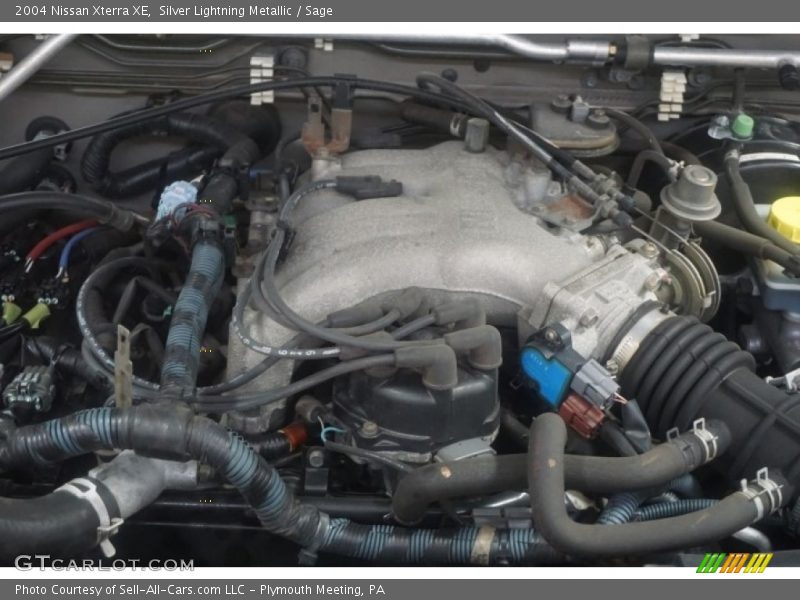 Silver Lightning Metallic / Sage 2004 Nissan Xterra XE