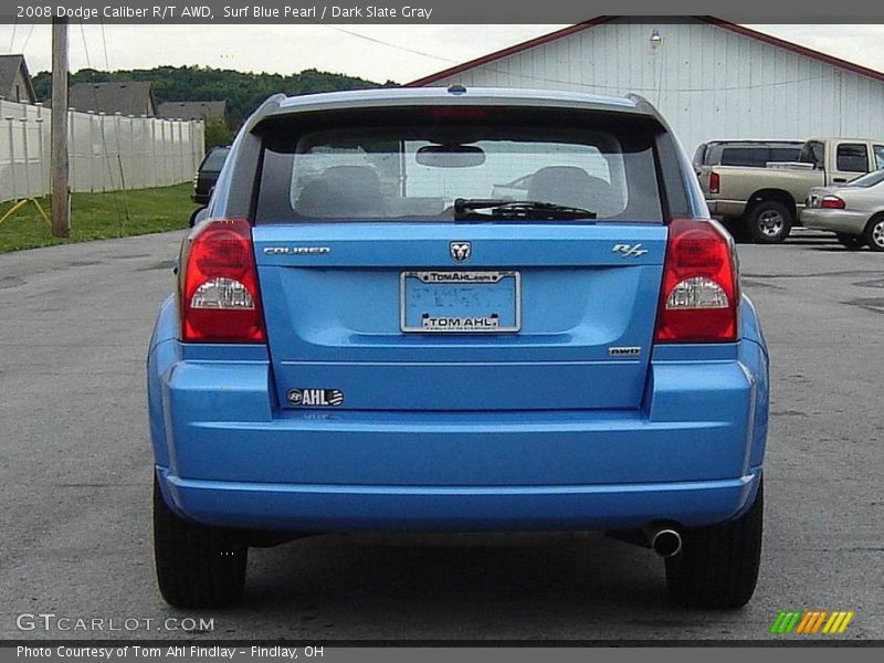 Surf Blue Pearl / Dark Slate Gray 2008 Dodge Caliber R/T AWD