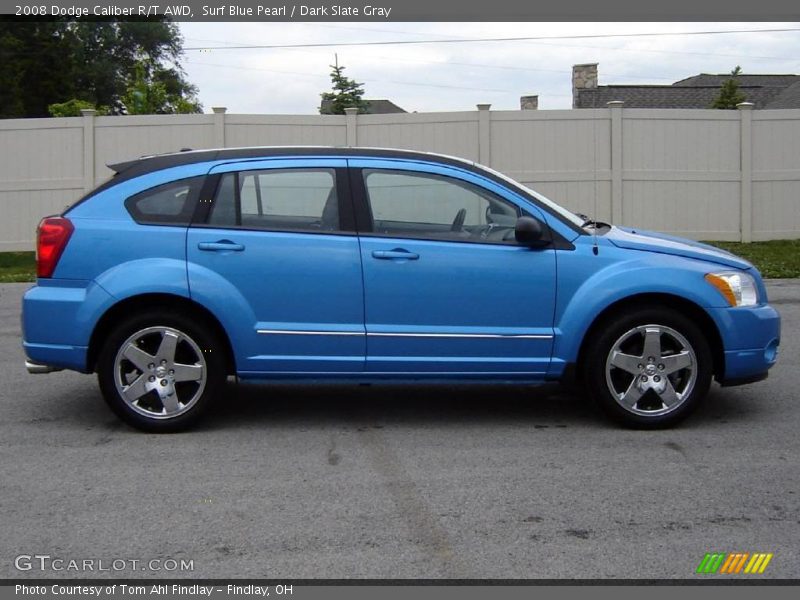 Surf Blue Pearl / Dark Slate Gray 2008 Dodge Caliber R/T AWD