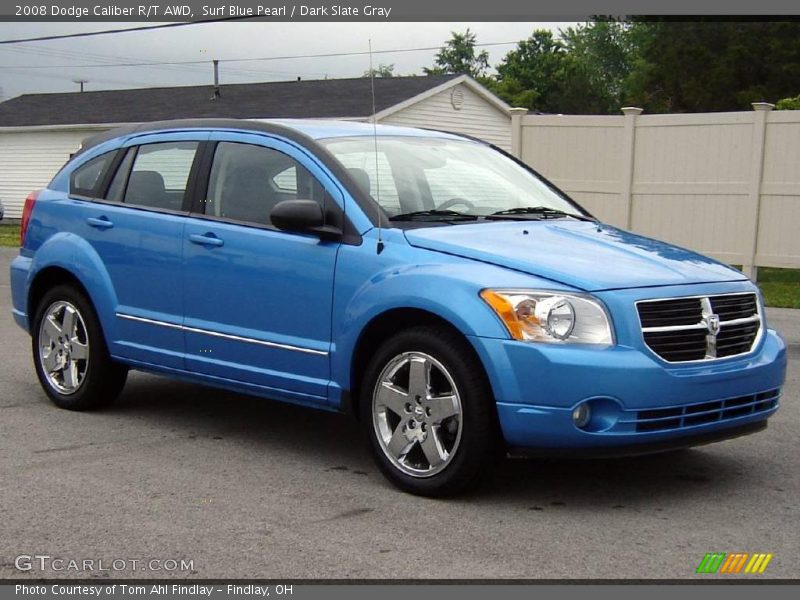 Surf Blue Pearl / Dark Slate Gray 2008 Dodge Caliber R/T AWD