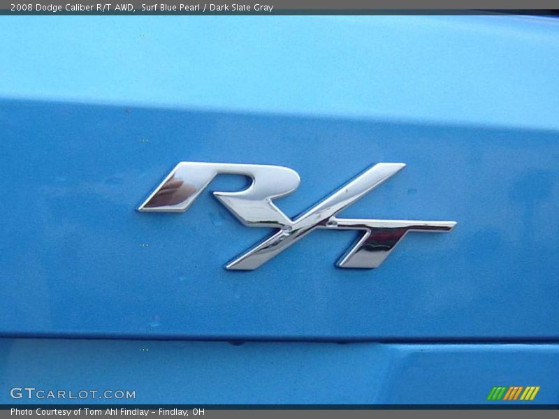Surf Blue Pearl / Dark Slate Gray 2008 Dodge Caliber R/T AWD