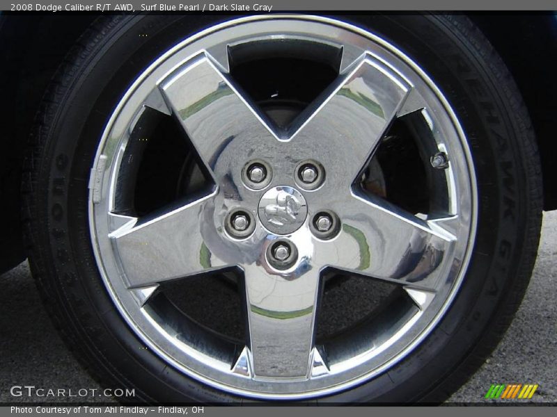 Surf Blue Pearl / Dark Slate Gray 2008 Dodge Caliber R/T AWD