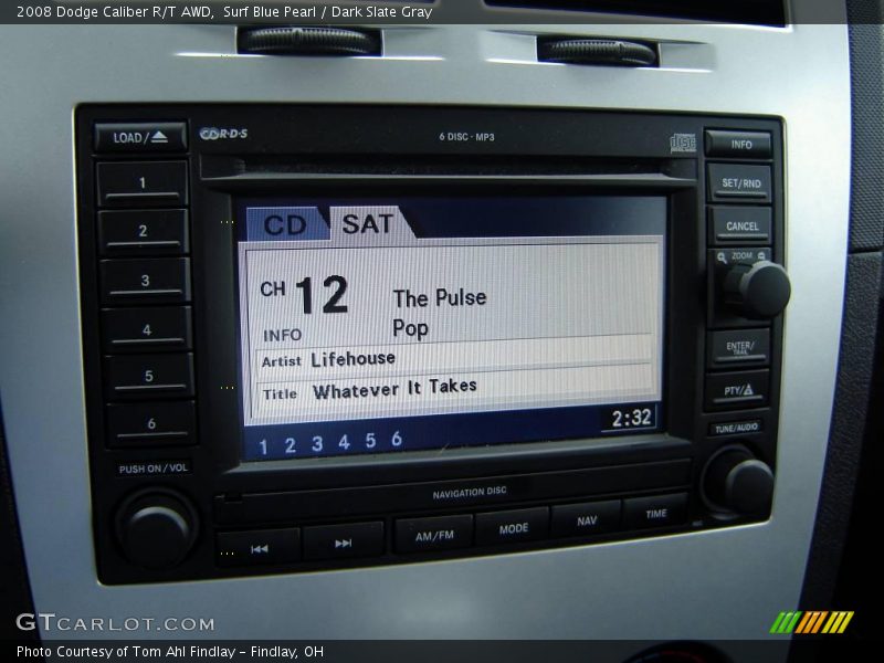 Surf Blue Pearl / Dark Slate Gray 2008 Dodge Caliber R/T AWD