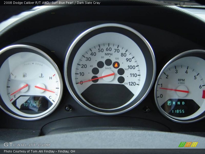 Surf Blue Pearl / Dark Slate Gray 2008 Dodge Caliber R/T AWD