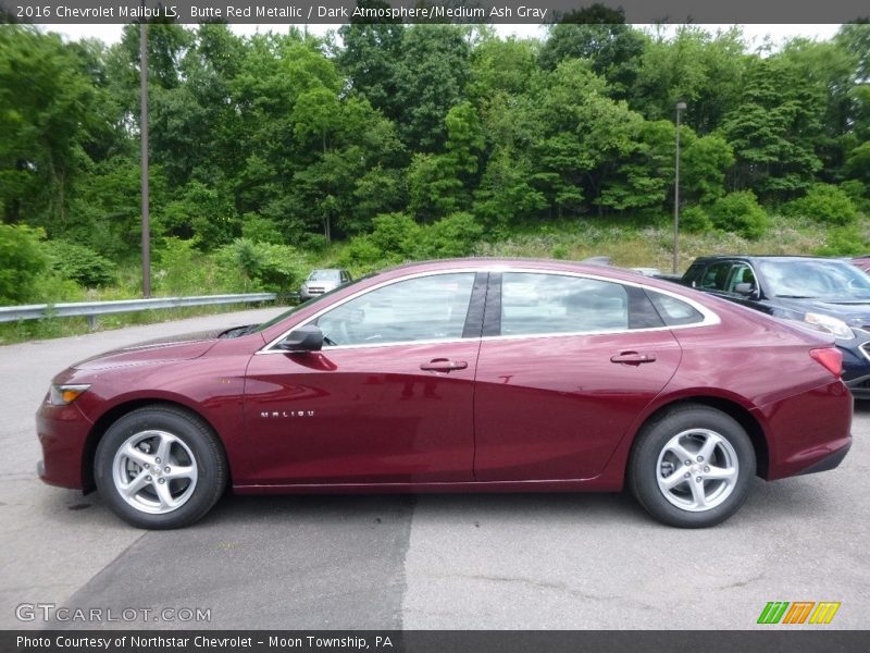 Butte Red Metallic / Dark Atmosphere/Medium Ash Gray 2016 Chevrolet Malibu LS