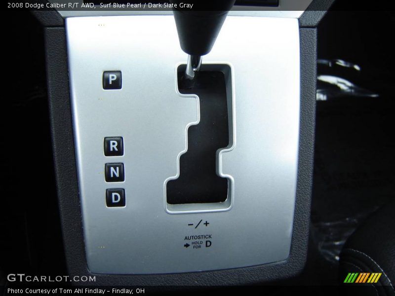 Surf Blue Pearl / Dark Slate Gray 2008 Dodge Caliber R/T AWD