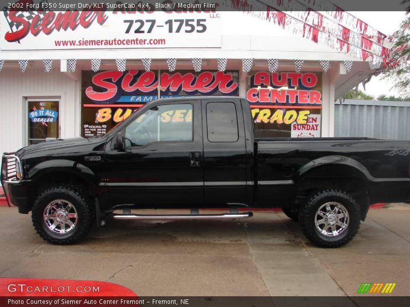 Black / Medium Flint 2002 Ford F350 Super Duty XLT SuperCab 4x4