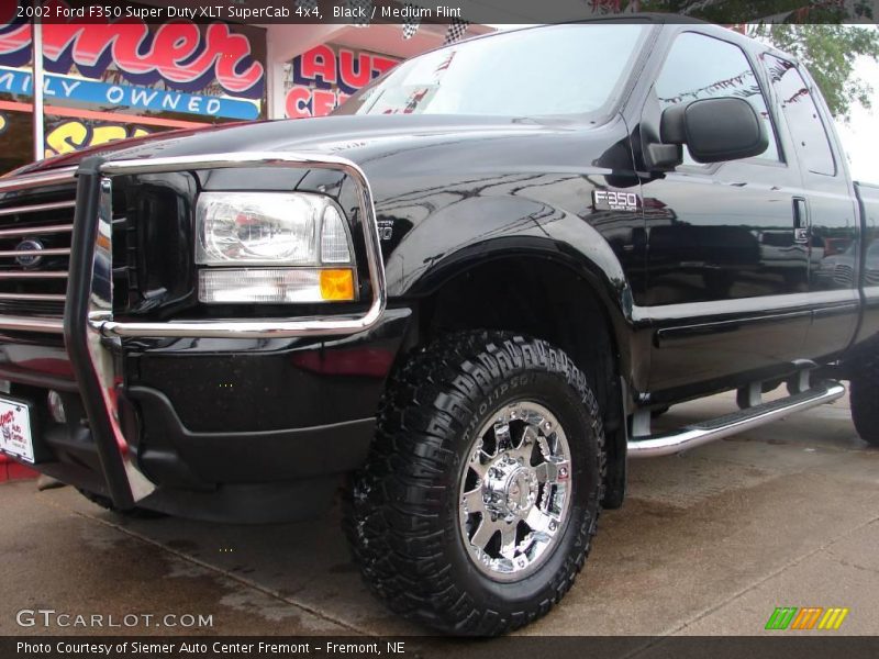 Black / Medium Flint 2002 Ford F350 Super Duty XLT SuperCab 4x4
