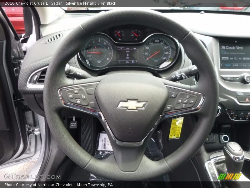 Silver Ice Metallic / Jet Black 2016 Chevrolet Cruze LT Sedan