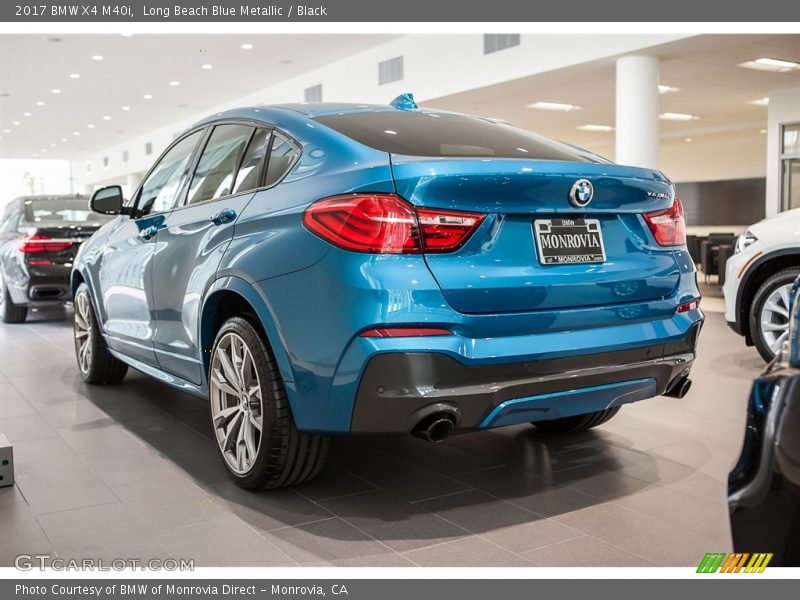 Long Beach Blue Metallic / Black 2017 BMW X4 M40i