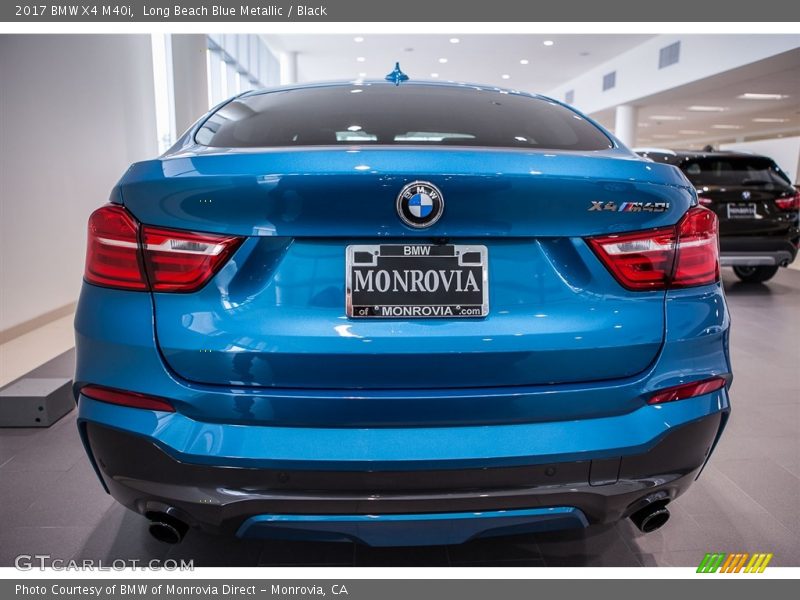 Long Beach Blue Metallic / Black 2017 BMW X4 M40i